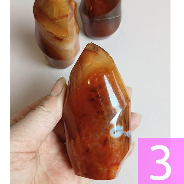Karneol broušený plamen (5)